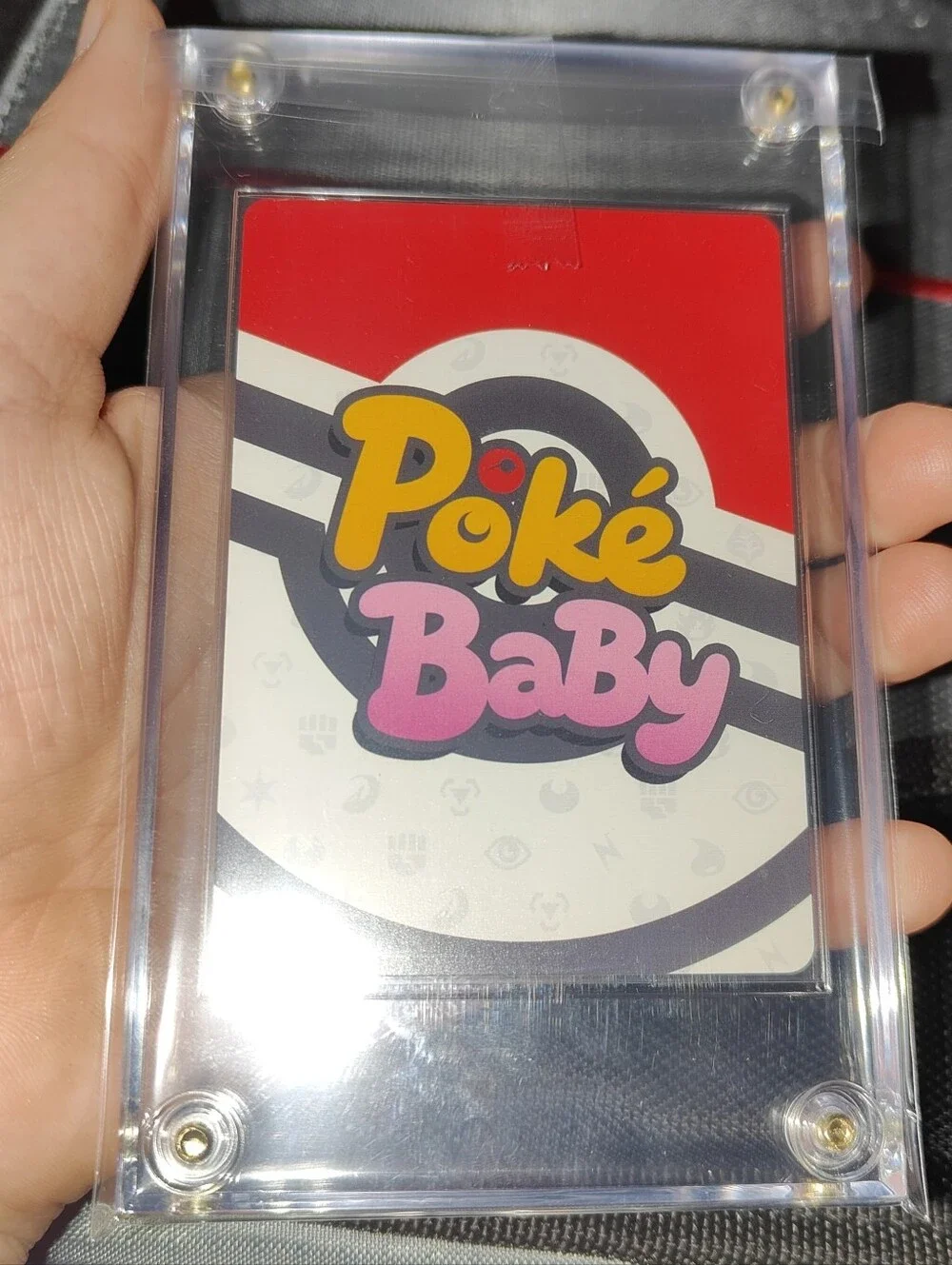 Eevee Rare textured holo encased Pokémon Unofficial Card Chinese Poke Chibi